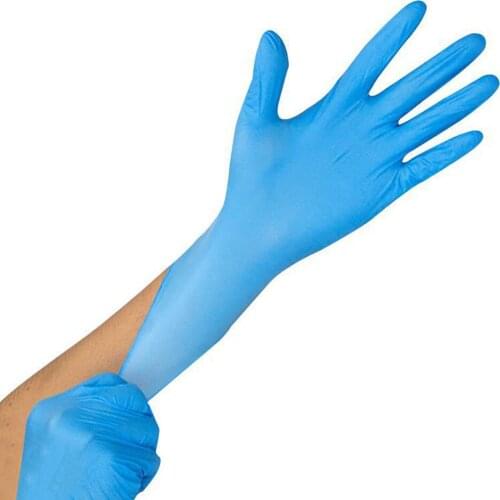 100 Pcs/Set Disposable Nitrile Gloves Food Grade Waterproof Household Laboratory Mechanic Cleaning Washing Rubber Nitrile Gloves