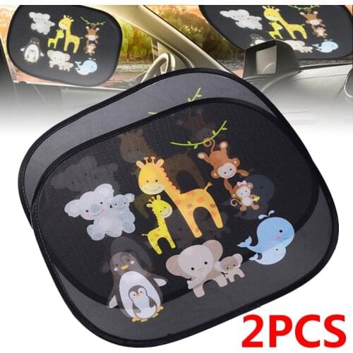 2pcs PVC Foldable Car Sunshade Window Sunshade UV Sun Shades For Baby Children Electrostatic Adsorption Sunshade