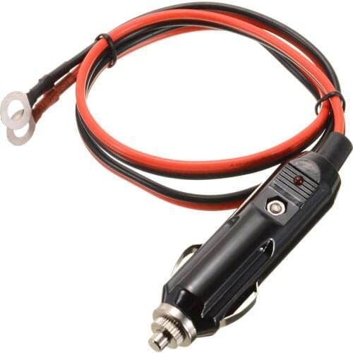 12V/24V 15A Car Auto LED Male Cigarette Lighter Socket Plug Connector with Fuse&Wire Power Charger Adapter Socket Plug For Car