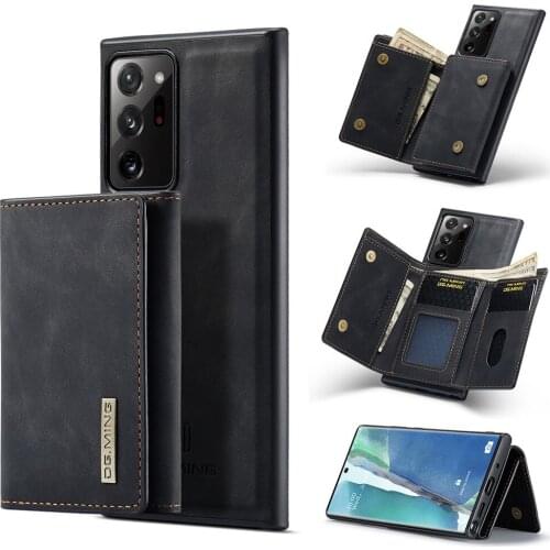 Case For Samsung Galaxy Note 20 Note 20 Ultra Luxury Leather Wallet Magnetic Flip Cover For Shockproof Flip Slot Stand Holder