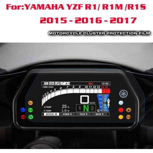 For Yamaha YZF R1 R1M R1S 2015 2016 2017 Cluster Scratch Protection Film Screen Protector For Yamaha YZF R1 R1M R1S 2015 2017