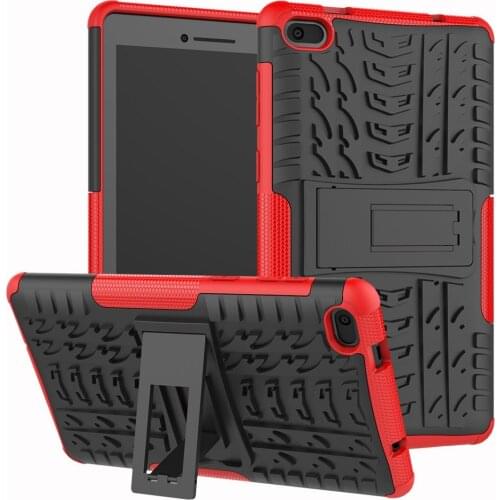 Dual Layers Shockproof Case For Lenovo Tab E7 TB-7104F TB-7104I 7 Inch Tablet PC Armor Cover with Rear Kicstand