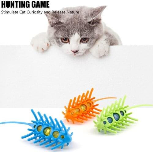 Electronic 360° Moving Mouse Cats Toys Interactive Automatic Cat Teasing Indoor Playing Rat Mice Bug Toy Kitten Toys for Cat Pet