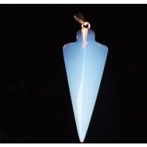 Flecha Multicolor Facet Opal Shields Convex Arrow Beads Pendant Charm Charka Pendulum for Jewelry Making 12pcs/lot Free Shipping