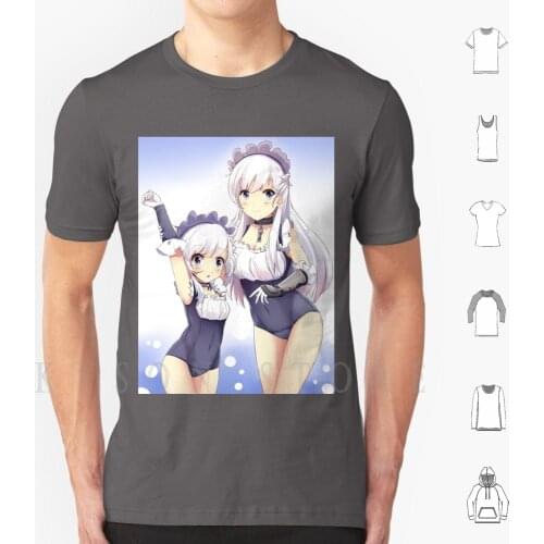 Belfast & Belchan-Azur Lane T Shirt Men Cotton Azur Lane Anime Azur Lane Atago Manga Akagi Enterprise Waifu Azur