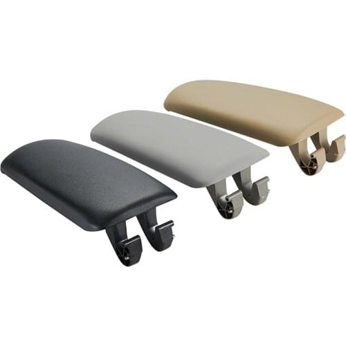 For Audi A4 B6 B7 2002-2007 CENTER CONSOLE ARMREST COVER Leather Car Armrest Latch Cover BLACK GREY BEIGE