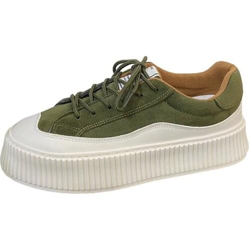 Mens Trend Platform Shoes Causal Shoes Fashion Vulcanized Footwear Autumn PU Leather Stitching Suede Male Shoe Zapatos Hombre