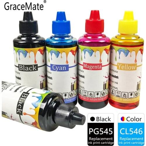 GraceMate Ink Refill Kit PG545 CL546 Compatible for Canon PIXMA IP2800 IP2850 MX490 MX494 MX495 TS205 TS305 TS3150 TS3151
