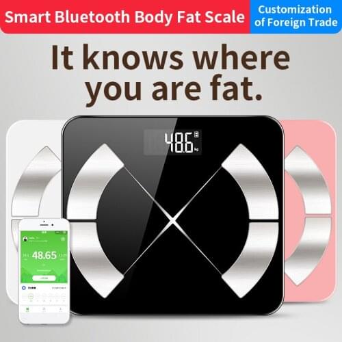 Bluetooth scales floor Body Weight Bathroom Scale Smart Backlit Display Scale Body Weight Body Fat Water Muscle Mass