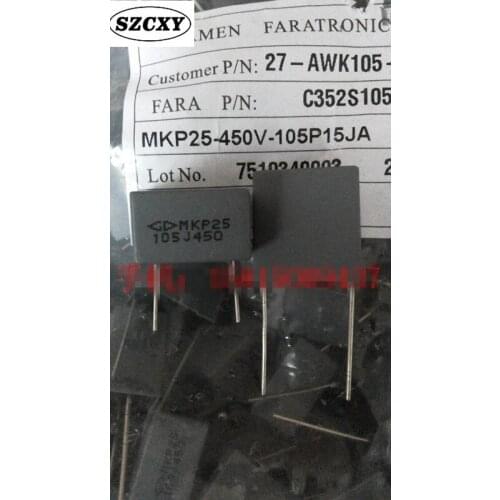 New and original 20PCS 1UF 105K 1.0J K 450V 400V P15MM Safety capacitance