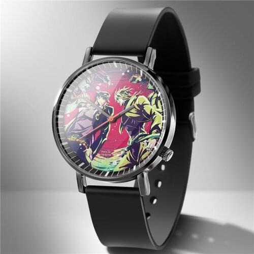 2020 New Japanese Anime JoJoes Bizarre Adventure Wristwatch Jo For famale Watch Watches Quartz Wristwatch Clock Brithday Gift J1
