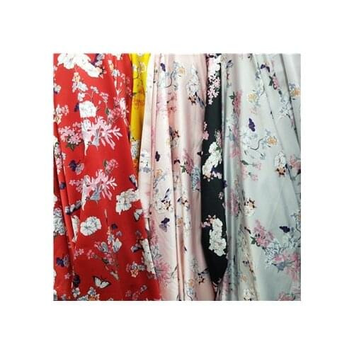 Love printed micro permeable fabric shirt dress shawl girls' Beach skirt chiffon fabric20200630214