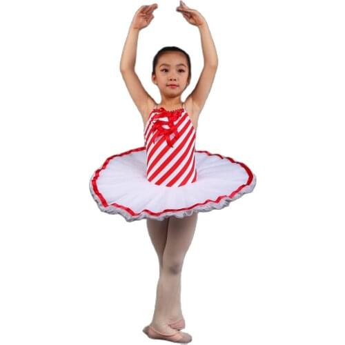 Candy Color Pre-Professional Ballet Dance Tutu with White Pancake Tutu Skirt Rehearsal Tutus Girls Ballet Show Costume PLL010