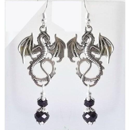 Rose Quartz Silver Goddess Earrings Moon Goddess Pagan Earrings