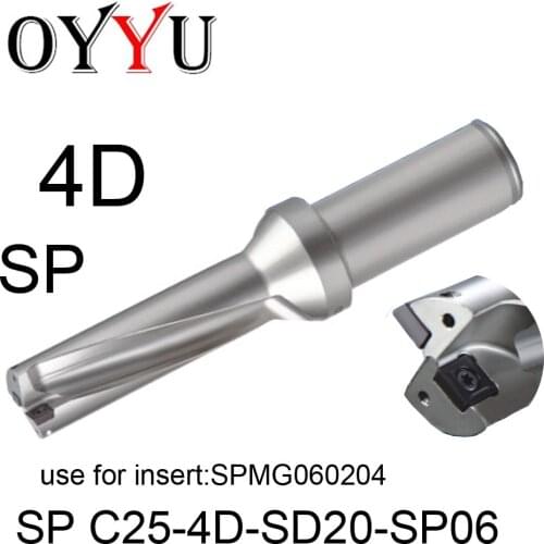 SP C25-4D-SD20-SP06 rapid indexable insert drill SPMG060204 U Drilling bit Shallow Hole drills Cooling hole original factory