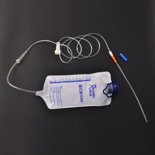 Household washing intestinal bowel enema bag with 10 pcs filter coffee enema colon hydrotherapy constipation detoxification