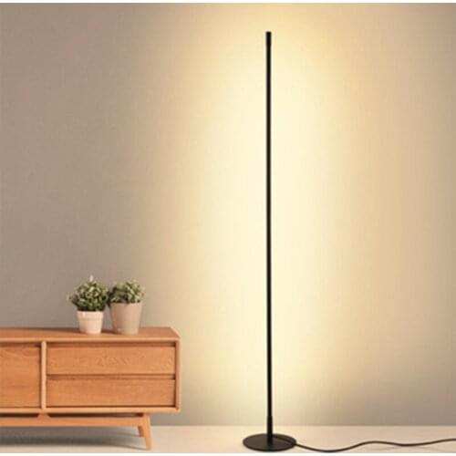 LED Floor Lamps Nordic Minimalist Standing Lamps Living Room Led Black/White Aluminum Luminaria Standing Lamps Lamparas Decorate