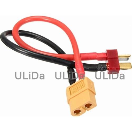 T plug male to XT60 female Adapter Converter cable 70mm for RC Lipo Battery