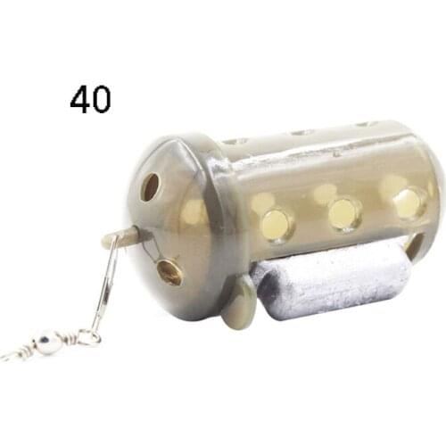 20-40G bait cage Fishing Feeder Tool Bait Cage Lure Pit Device Pellet Fishing Tackle Sinker Pesca Feeding Trough Cage Box