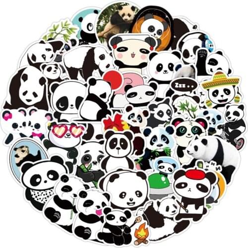 50 Pcs /Pack Cute Animals Panda Decoration Adhesive Stickers Diy Cartoon Stickers Diary Sticker Scrapbook Stationery Stickers
