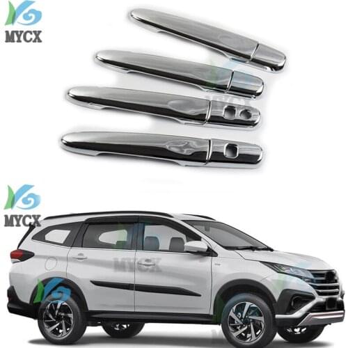 Car Styling Accssories For Toyota RUSH 2018 2019 2020 2021 F800 F850 ABS Carbon Fiber Style Car External Door Handle Cover Trims