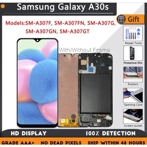 AMOLED For Samsung Galaxy A30s A307F A307 A307FN LCD Display Screen replacement Digitizer Assembly
