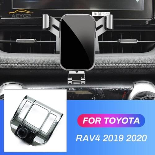 Car Mobile Phone Holder For Toyota RAV4 2019 2020 Air Vent Mount GPS Bracket Gravity Stand Phone Charging Support Gravity Stand