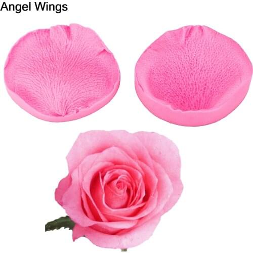 Food grade silicone mold Reverse forming Fondant Cake Leaf embossing for Chocolate Kitchen Gadget Gumpaste Decoration Tools 1284