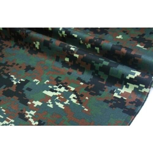 1.5M Width Green Digital Camouflage Fabric High Quality Cotton Wear Resistant Camo Cloth for Military Army Uniform Weapon Cover