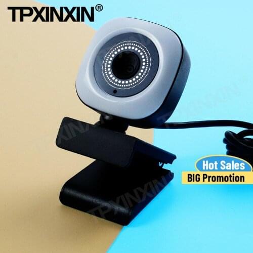 Computer Camera Desktop USB External Supplement Light Live Broadcast 2K 4K High-definition Web Conference Camera Free Drive