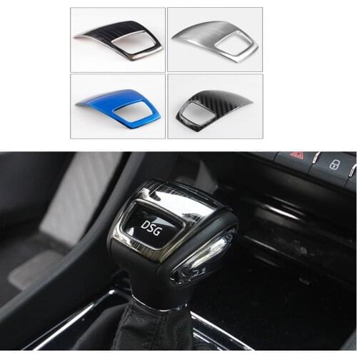 For Skoda Kodiak GT 2017 2018 2019 Stainless steel gear cover interior modification gear shift decoration cover Car styling