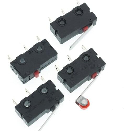 10pcs Micro Switch 5A 250VAC NO NC 2 Position 3 Pins Momentary Limit Switch KW12-3 KW12 KW12-A KW12-D KW12-N
