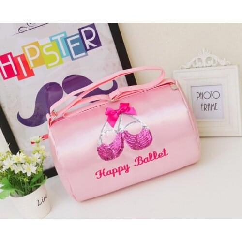 Cute Ballet Dance Bag For Girls Kids Ballet Bags Single Shoulder Dance Bag Ladies Sequins Embroidery Cute Crossbody Dancing Bag