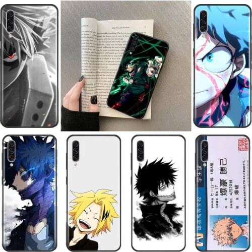 My hero academia cute Phone Case For Samsung A20 A30 30s A40 A7 2018 J2 J7 prime J4 Plus S5 Note 9 10 Plus