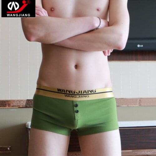 MEN Panties Mens Boxers Underwear Cotton Boxer Men Pure Color Boxer Shorts Soft Boxers Men Underwear 2pcs/lot
