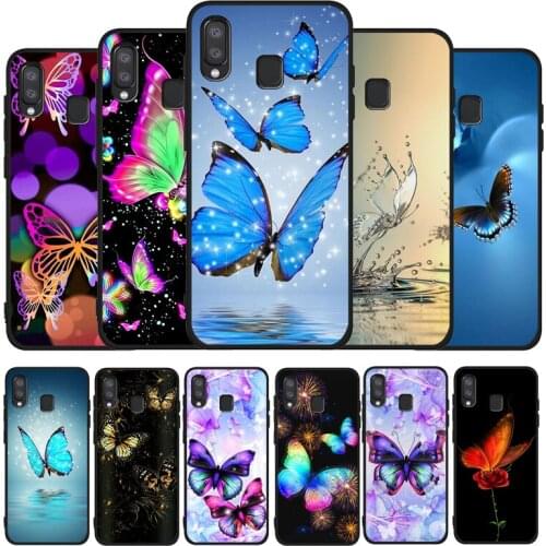 Fantasy Colorful Butterfly Soft phone Case For Samsung A10 A20E A30 A40 A50 A60 A70 M10 M20 M30S M40 A01 A21 A31 A51 A71 4G