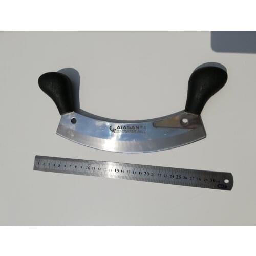 Pizza Chef Knife Double Handle Cleaver Kitchen Knives Handmade High Quality Professional Stainless Steel Butcher Turkey 2021