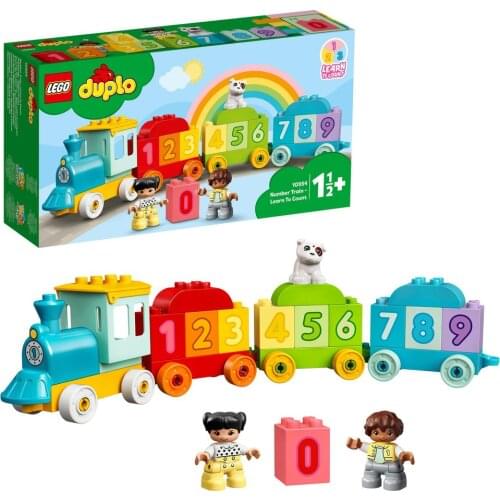 LEGO 10954 DUPLO Number Train Toy Learning Numbers for 1.5-2 Years Old, Preschool Educational Set