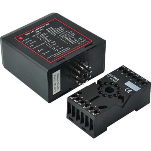 PD132 single-channel DC24v induction vehicle loop detector sensor for motor barrier door parking system vehicle loop detector