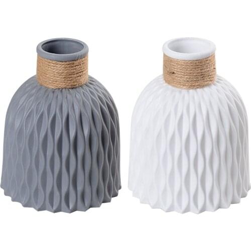 Plastic Vase Flower Vase PP Shatter-proof Beautiful Nordic Desktop