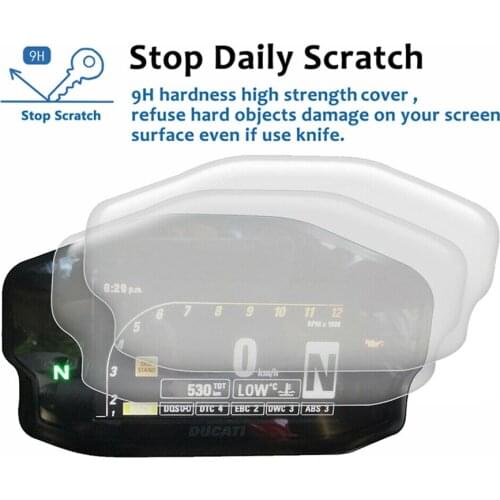 Fit For Ducati Panigale 899 959 1199 1299 Motorcycle Cluster Scratch Protection Film Dashboard Instrument Speedometer Screen P