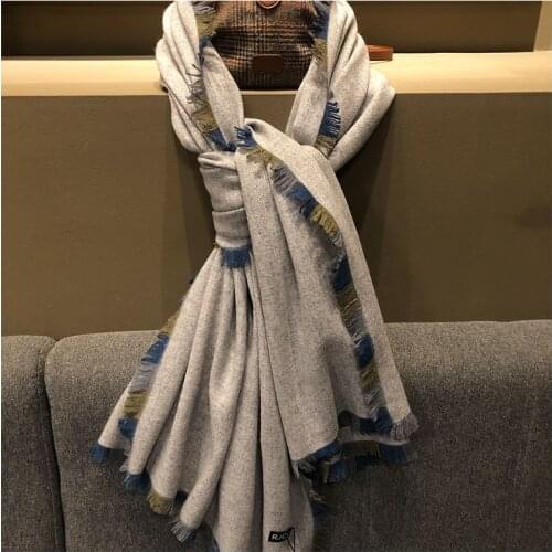 Pure 100% Cashmere scarf women Winter Autumn Cashmere Wrap Stoles Pashmina scarf shawl 200cm