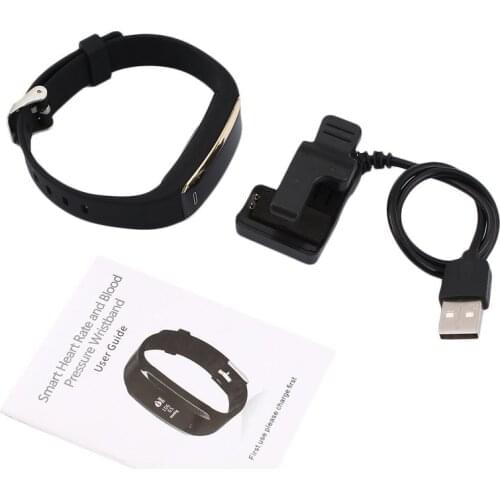 V07 Smart Heart Rate and Blood Pressure Wristband Bluetooth 4.0 OLED Smart Bracelet Calories Time Steps Distance Monitoring