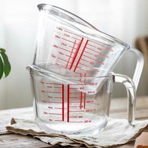 Glass Measuring Cup Household Milliliter Graduated Metering Graduated Flour Kitchen Baking Tool 꽃피는 술잔 палочки для еды
