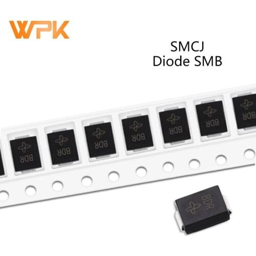 50Pcs SMD TVS Diodes SMCJ120A SMCJ130A SMCJ140CA SMCJ150CA SMCJ160CA SMCJ170CA SMCJ180CA SMCJ188A SMCJ 1500W 5V-440V SMC