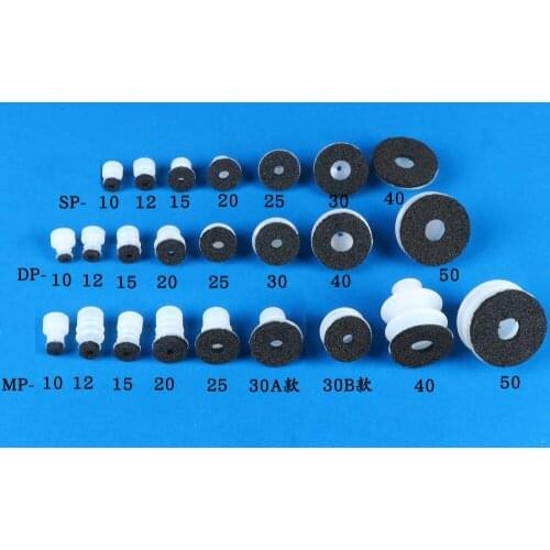 Spongy vacuum sucker with large head, single and double layers, rough surface vacuum sucker, silica gel