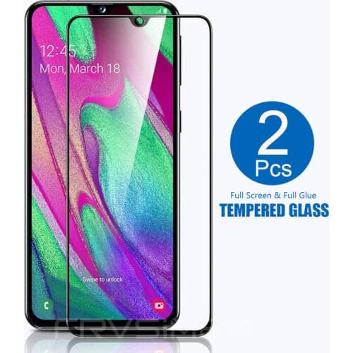 2PCS Full Coverage Clear Tempered Glass Screen Protector Film for Samsung Galaxy S10e S10 Note 10 Lite A50 A70 A10 A20 A30 A50s