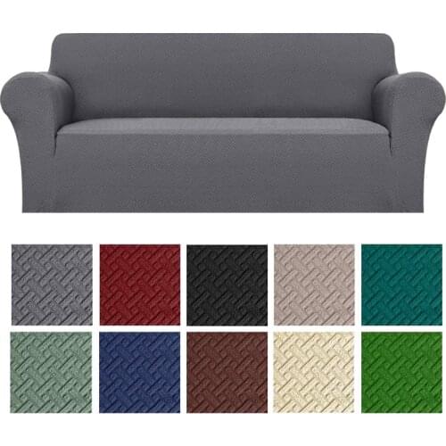 Jacquard Elastic Sofa Cover for Living Room Strech Sofa Slipcover Stretch Couch Cover Furniture Protector 1/2/3/4 Place