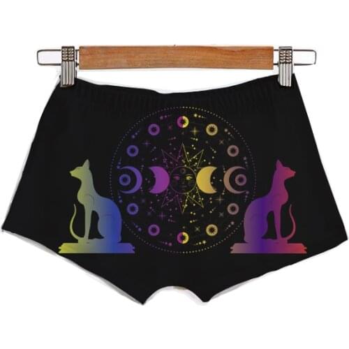 Summer Custom Made Astrology Queen Sublimation Printing Womens Pants Booty Hot Shorts