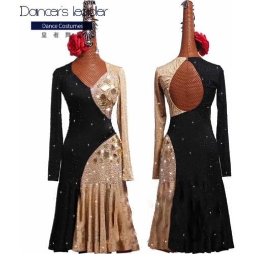 New Latin Dance Dress Competition Dress Costumes Skirt Performing Dress Adult Customize Children Red Matador Skirt Split Skirtes